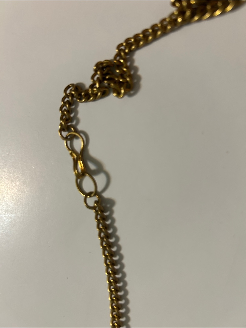 Gold-Tone Statement Pendant Necklace with Silver Accents - Picture 6 of 6
